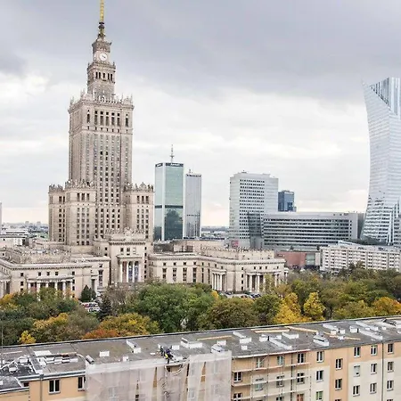 A Flat With View On Palace Of Culture City Center Warsaw Exterior photo